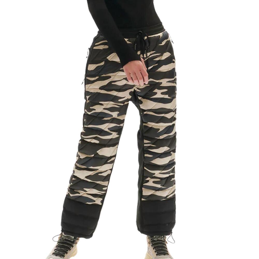 NEW HOLDEN women's hybrid down sweatpants in zebra